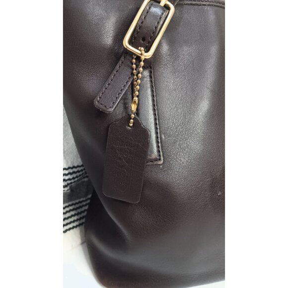 Coach Brown Leather Legacy 9803 Vintage Classic United States Bucket Handbag - Picture 4 of 11